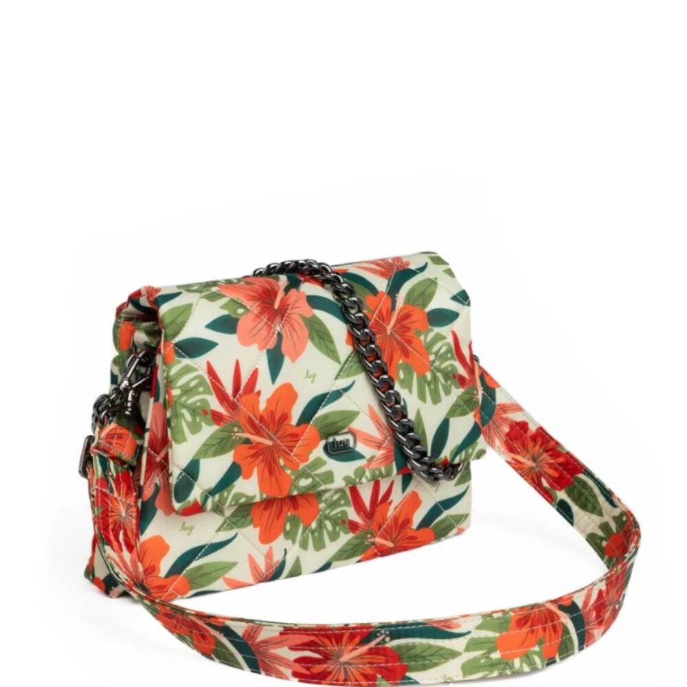 Brand New Lug Plie Shoulder/Crossbody Handbag in Beautiful Lush Luah - Picture 2 of 6